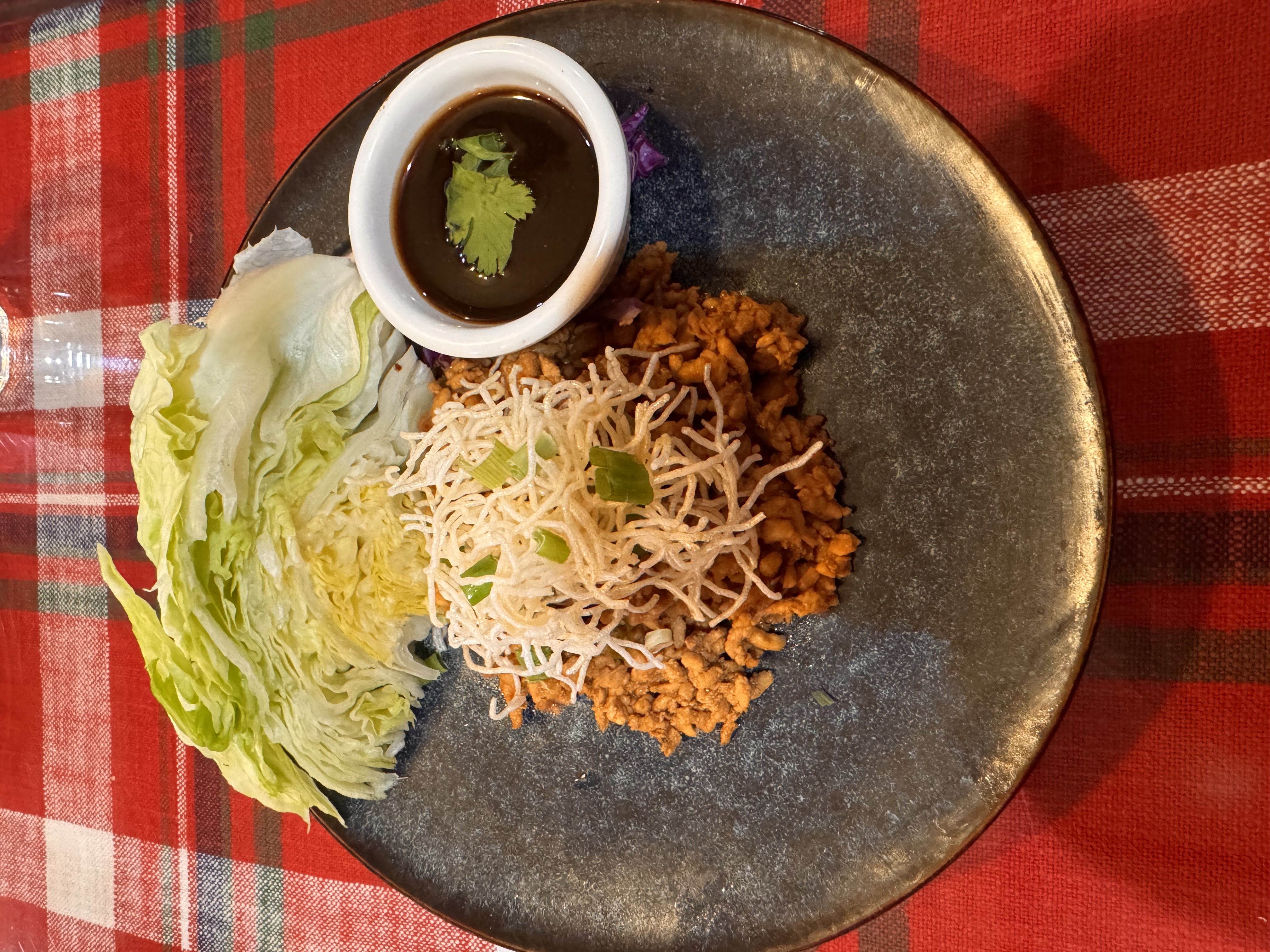 Thai Chopped Chicken Lettuce Wraps